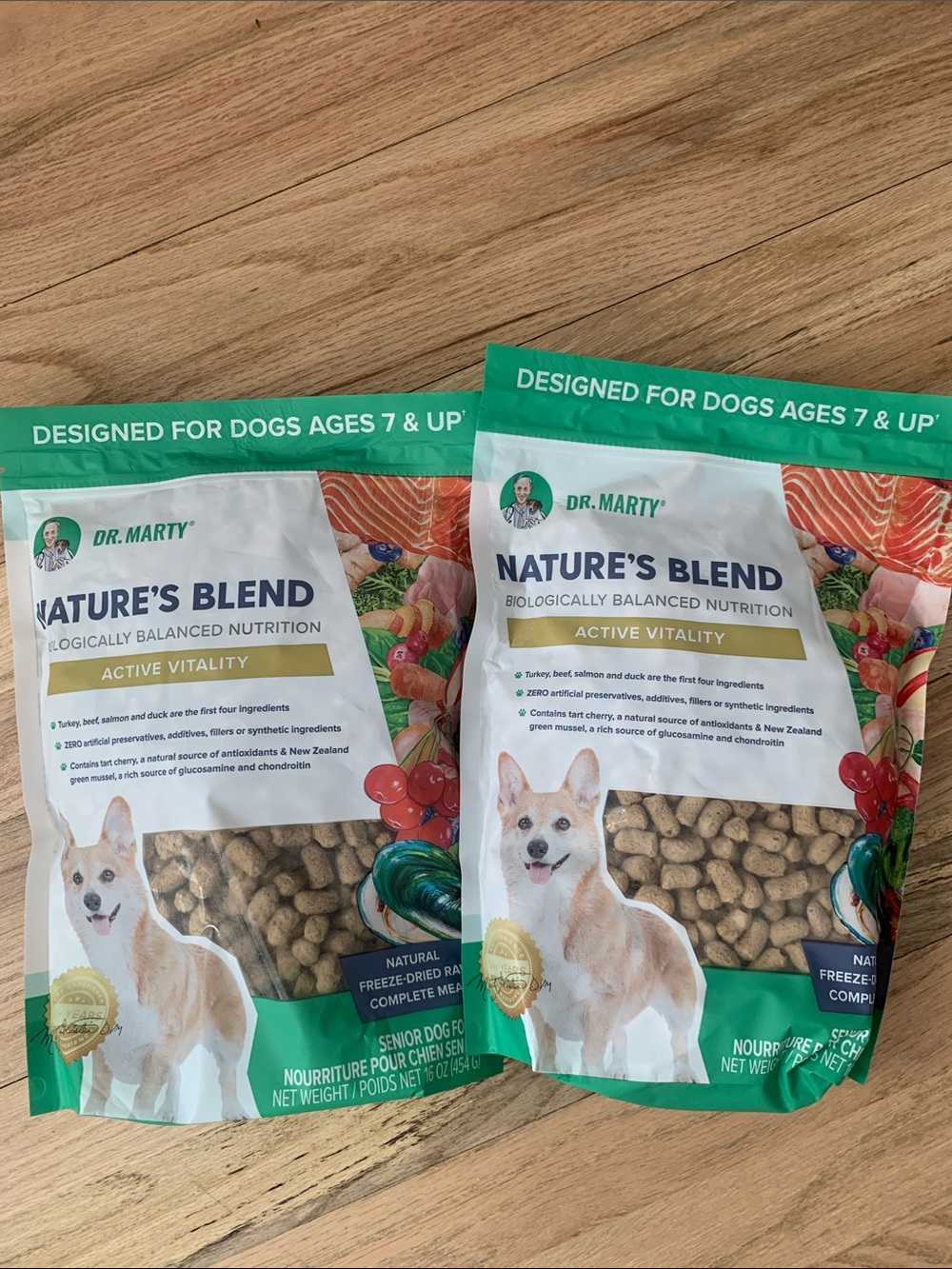 Nature's Blend Active Vitality Dog Food - Green 16oz 2x